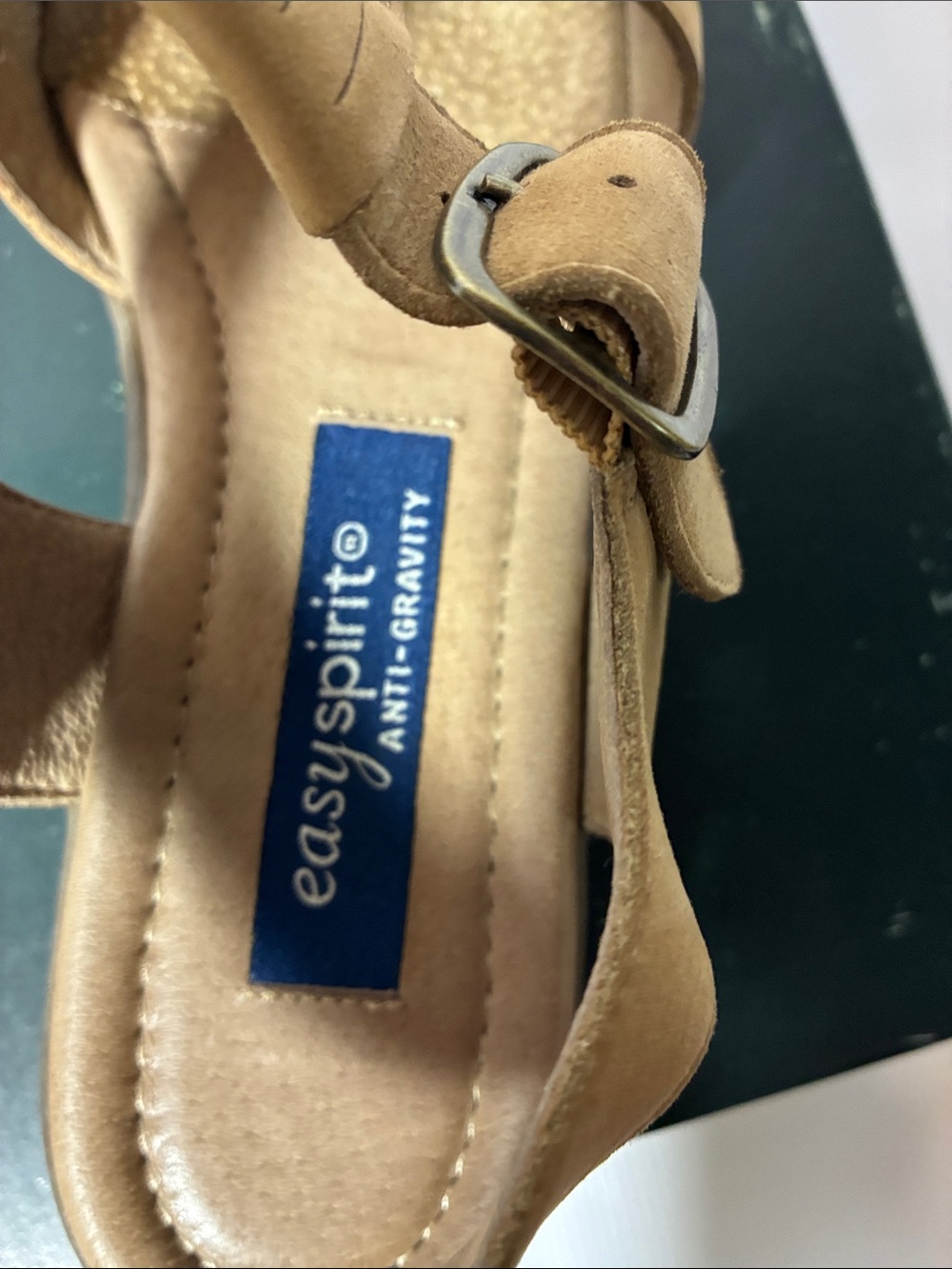 Easy Spirit Tan Suede Slingback Sandals - Picture 6 of 11